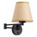 BRILAGI - Επιτοίχιο φωτιστικό NUBILA 1xE27/15W/230V μπεζ/μαύρο