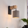 BRILAGI - Επιτοίχιο φωτιστικό NUBILA 1xE27/60W/230V καφέ/μαύρο/ανθρακί