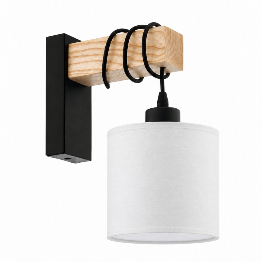 BRILAGI - Επιτοίχιο φωτιστικό NUBILA 1xE27/60W/230V καφέ/μαύρο/λευκό