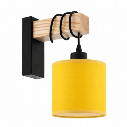 BRILAGI - Επιτοίχιο φωτιστικό NUBILA 1xE27/60W/230V καφέ/μαύρο/κίτρινο