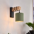 BRILAGI - Επιτοίχιο φωτιστικό NUBILA 1xE27/60W/230V καφέ/μαύρο/πράσινο