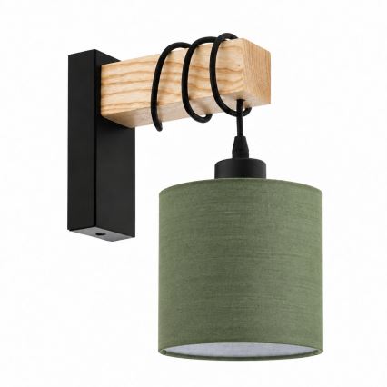 BRILAGI - Επιτοίχιο φωτιστικό NUBILA 1xE27/60W/230V καφέ/μαύρο/πράσινο