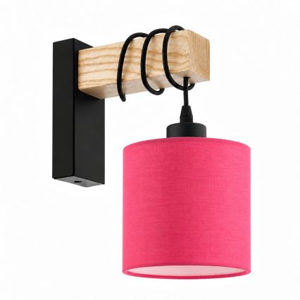 BRILAGI - Επιτοίχιο φωτιστικό NUBILA 1xE27/60W/230V καφέ/μαύρο/ροζ