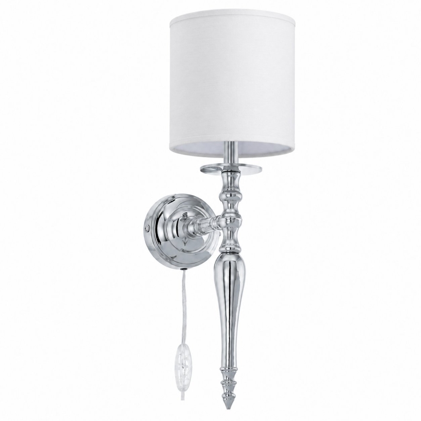 BRILAGI - Επιτοίχιο φωτιστικό NUBILA 1xE27/60W/230V γυαλιστερό χρώμιο/λευκό