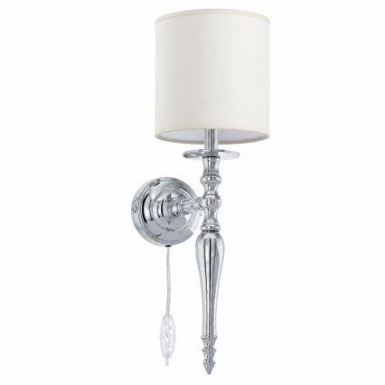 BRILAGI - Επιτοίχιο φωτιστικό NUBILA 1xE27/60W/230V γυαλιστερό χρώμιο/κρεμ