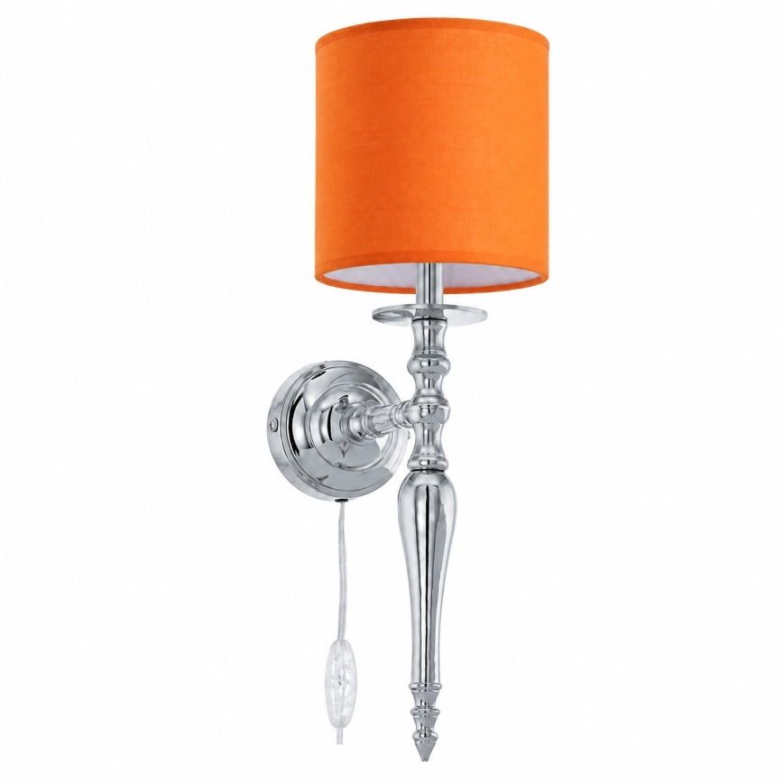 BRILAGI - Επιτοίχιο φωτιστικό NUBILA 1xE27/60W/230V γυαλιστερό χρώμιο/πορτοκαλί