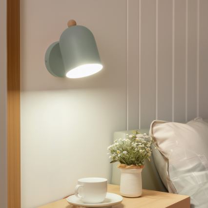 Brilagi - Επιτοίχιο φωτιστικό σποτ GALLION 1xE27/15W/230V πράσινο