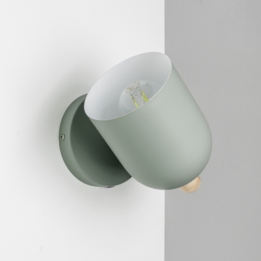 Brilagi - Επιτοίχιο φωτιστικό σποτ GALLION 1xE27/15W/230V πράσινο