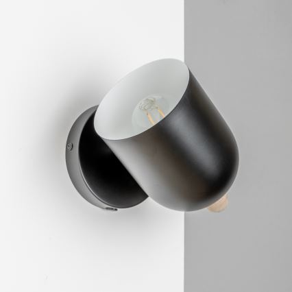 Brilagi - Επιτοίχιο φωτιστικό σποτ GALLION 1xE27/15W/230V μαύρο