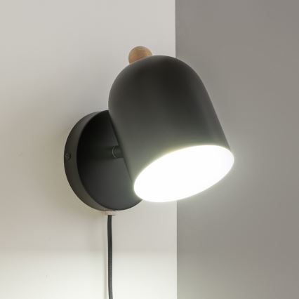 Brilagi - Επιτοίχιο φωτιστικό σποτ GALLION 1xE27/15W/230V μαύρο