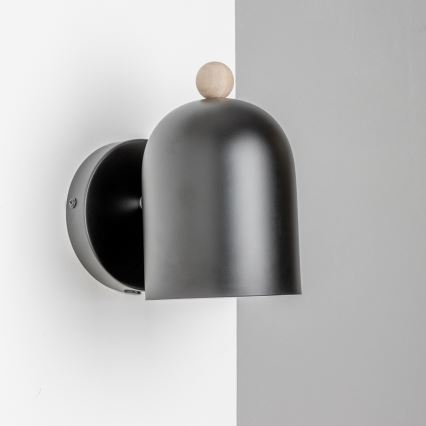 Brilagi - Επιτοίχιο φωτιστικό σποτ GALLION 1xE27/15W/230V μαύρο