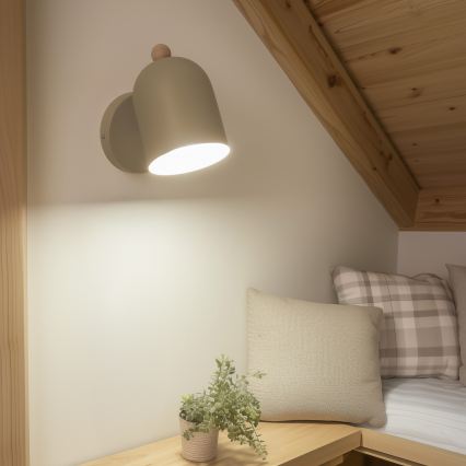 Brilagi - Επιτοίχιο φωτιστικό σποτ GALLION 1xE27/15W/230V μπεζ