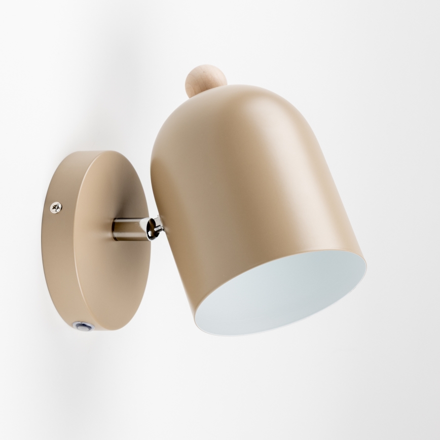 Brilagi - Επιτοίχιο φωτιστικό σποτ GALLION 1xE27/15W/230V μπεζ