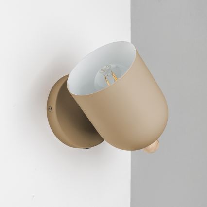 Brilagi - Επιτοίχιο φωτιστικό σποτ GALLION 1xE27/15W/230V μπεζ