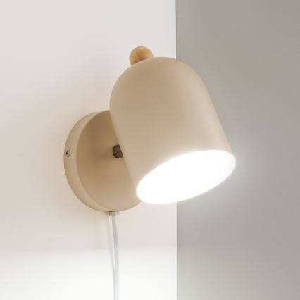 Brilagi - Επιτοίχιο φωτιστικό σποτ GALLION 1xE27/15W/230V μπεζ