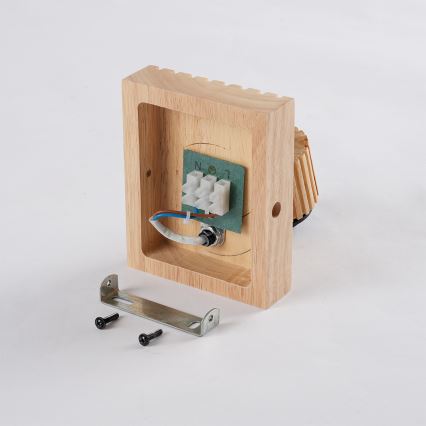 Brilagi - Επιτοίχιο φωτιστικό σποτ HYGGE 1xE14/15W/230V καουτσουκόξυλο/καπνιστό