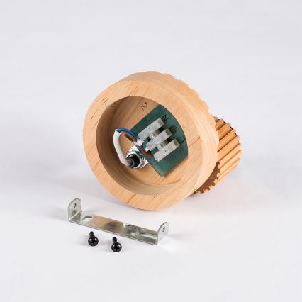 Brilagi - Επιτοίχιο φωτιστικό σποτ HYGGE 1xE14/15W/230V ξύλο καουτσουκόδεντρου/καπνιστό