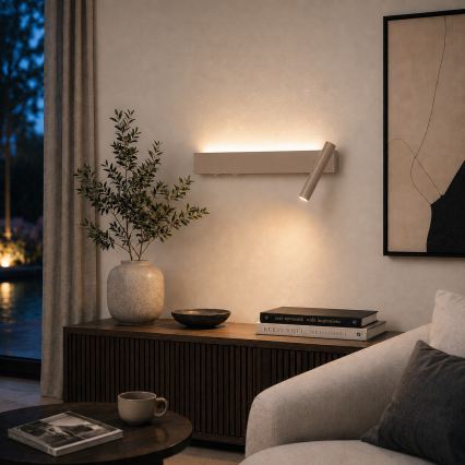 Brilagi - Επιτοίχιο φωτιστικό σποτ LED ARLIX LED/3W/230V + LED/7W μπεζ CRI 90