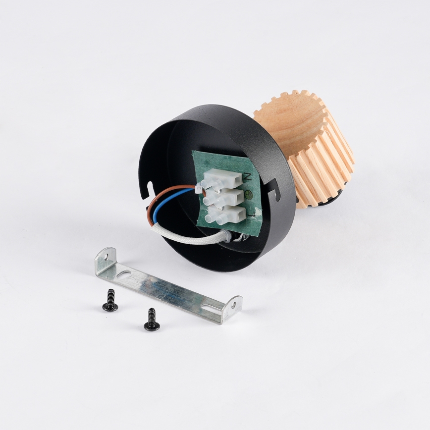 Brilagi - Επιτοίχιο φωτιστικό σποτ ODENSE 1xE14/10W/230V ξύλο/μαύρο