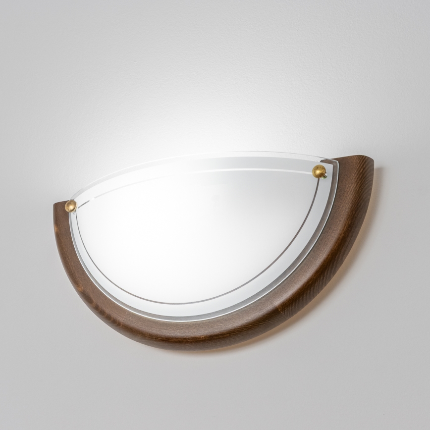 Brilagi - Επιτοίχιο φωτιστικό ORBIS 1xE27/60W/230V 30 cm από πεύκο