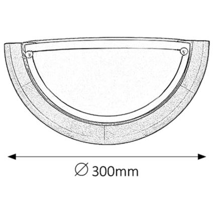 Brilagi - Επιτοίχιο φωτιστικό ORBIS 1xE27/60W/230V 30 cm από πεύκο