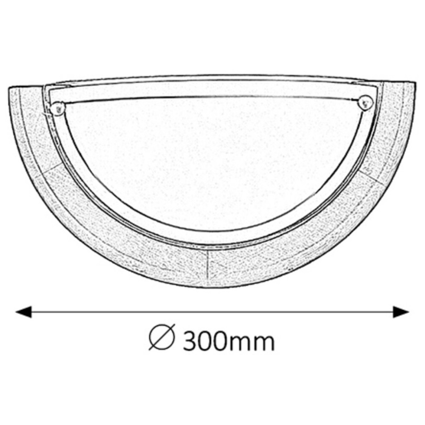 Brilagi - Επιτοίχιο φωτιστικό ORBIS 1xE27/60W/230V 30 cm από πεύκο