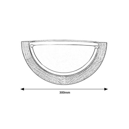 Brilagi - Επιτοίχιο φωτιστικό ORBIS 1xE27/60W/230V 30 cm από πεύκο
