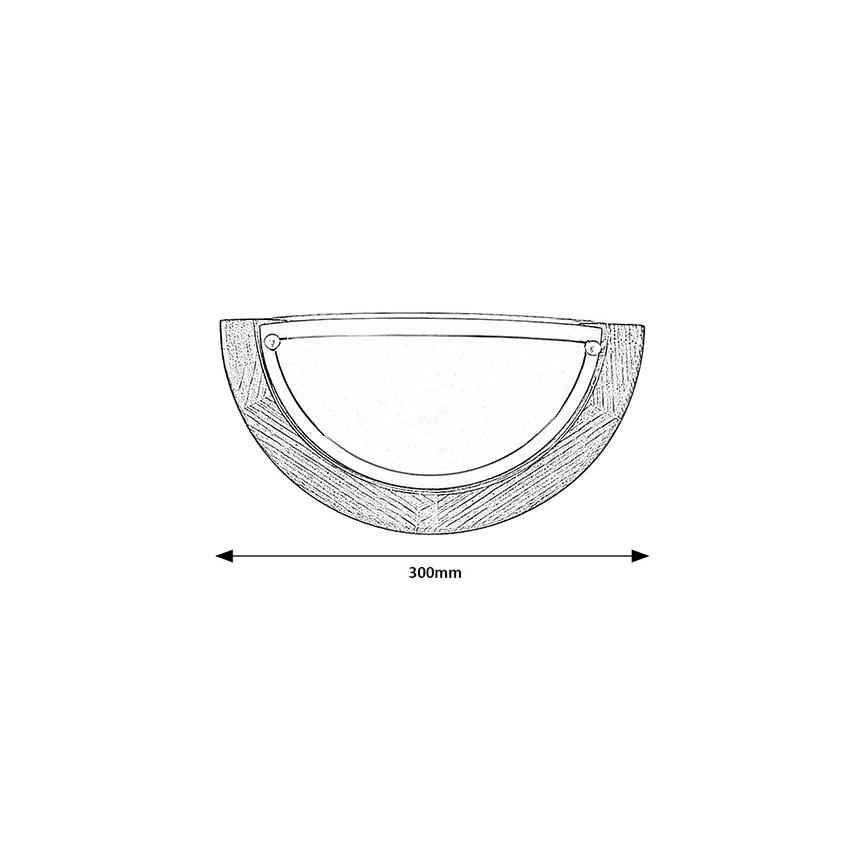 Brilagi - Επιτοίχιο φωτιστικό ORBIS 1xE27/60W/230V 30 cm από πεύκο