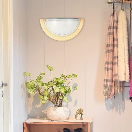 Brilagi - Επιτοίχιο φωτιστικό ORBIS 1xE27/60W/230V 30 cm πεύκο