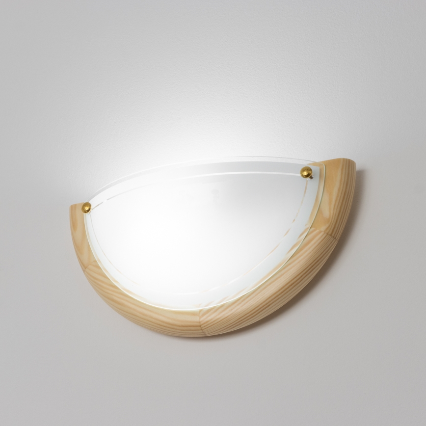 Brilagi - Επιτοίχιο φωτιστικό ORBIS 1xE27/60W/230V 30 cm πεύκο