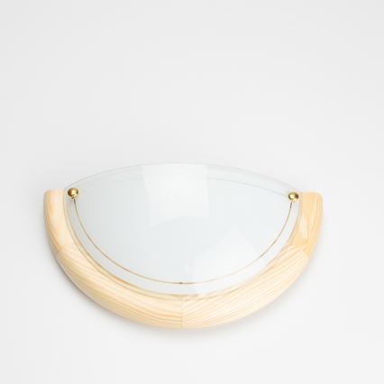 Brilagi - Επιτοίχιο φωτιστικό ORBIS 1xE27/60W/230V 30 cm πεύκο