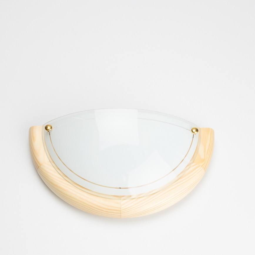 Brilagi - Επιτοίχιο φωτιστικό ORBIS 1xE27/60W/230V 30 cm πεύκο