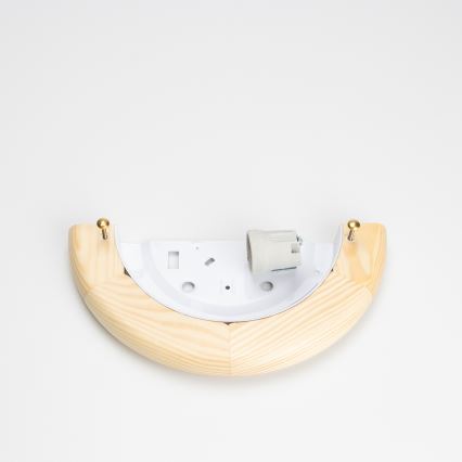 Brilagi - Επιτοίχιο φωτιστικό ORBIS 1xE27/60W/230V 30 cm πεύκο