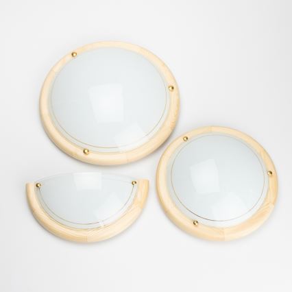 Brilagi - Επιτοίχιο φωτιστικό ORBIS 1xE27/60W/230V 30 cm πεύκο