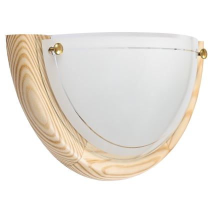 Brilagi - Επιτοίχιο φωτιστικό ORBIS 1xE27/60W/230V 30 cm πεύκο