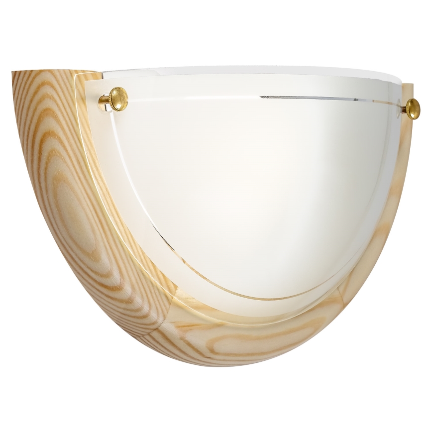 Brilagi - Επιτοίχιο φωτιστικό ORBIS 1xE27/60W/230V 30 cm πεύκο