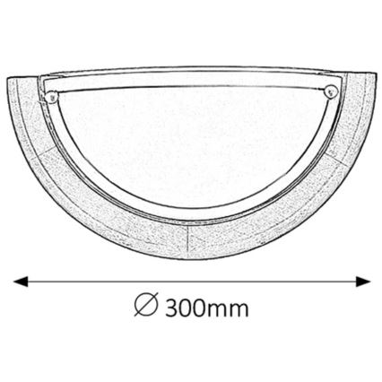 Brilagi - Επιτοίχιο φωτιστικό ORBIS 1xE27/60W/230V 30 cm πεύκο