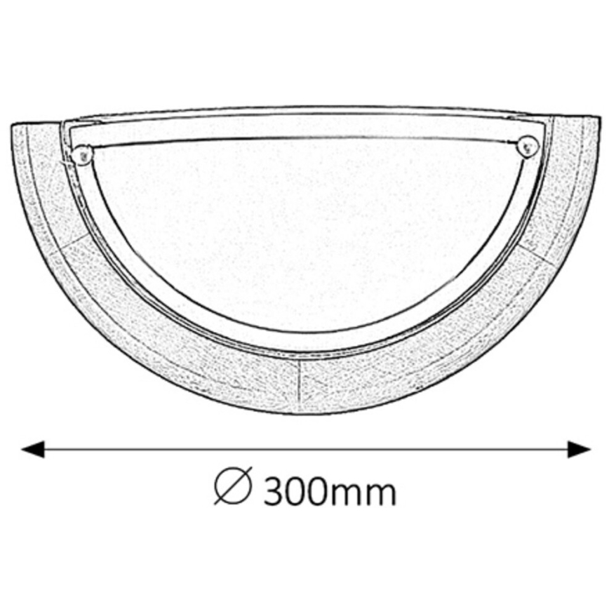 Brilagi - Επιτοίχιο φωτιστικό ORBIS 1xE27/60W/230V 30 cm πεύκο