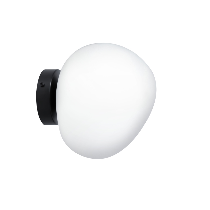 BRILAGI - Επιτοίχιο φωτιστικό PEBBLES 1xE27/40W/230V Ø 20 cm μαύρο