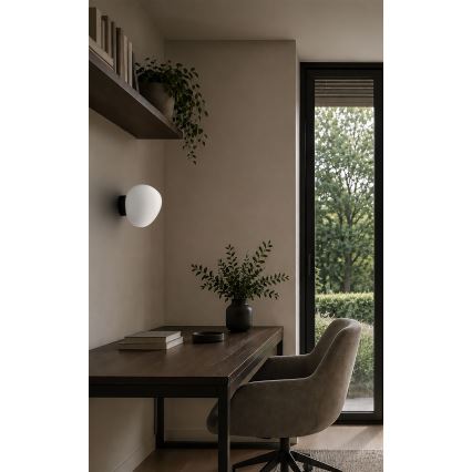 BRILAGI - Επιτοίχιο φωτιστικό PEBBLES 1xE27/40W/230V Ø 20 cm μαύρο