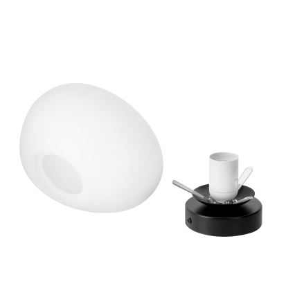BRILAGI - Επιτοίχιο φωτιστικό PEBBLES 1xE27/40W/230V Ø 20 cm μαύρο