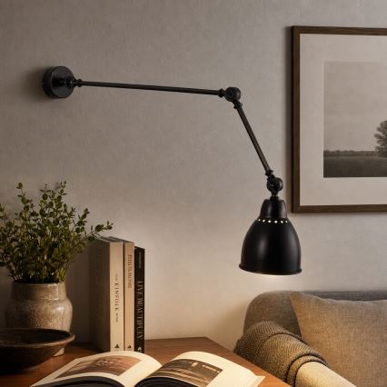 Brilagi - Επιτοίχιο φωτιστικό QUILL 1xE27/40W/230V 83 cm μαύρο