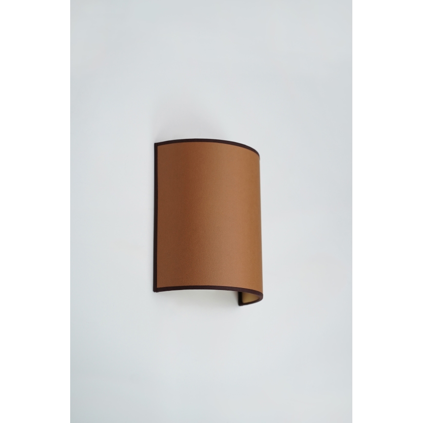 Brilagi - Επιτοίχιο φωτιστικό SEMI 1xE27/15W/230V διάμ. 20 εκ. καφέ