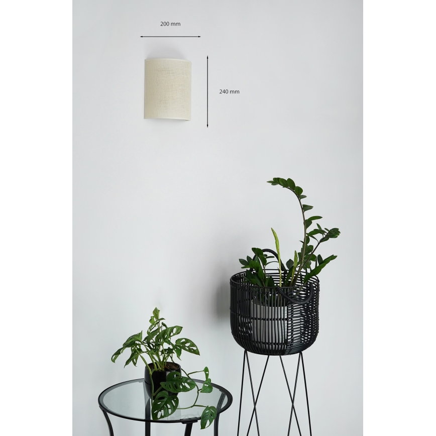 Brilagi - Επιτοίχιο φωτιστικό SEMI 1xE27/15W/230V διάμ. 20 εκ. κρεμ