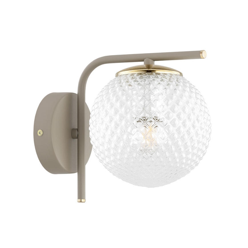 Brilagi - Επιτοίχιο φωτιστικό STELLA 1xE27/60W/230V μπεζ/χρυσό