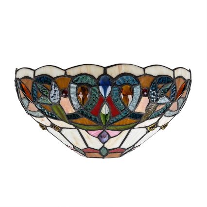 Brilagi - Επιτοίχιο φωτιστικό Tiffany LUISA με βιτρώ 1xE27/40W/230V