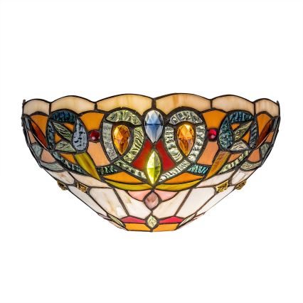 Brilagi - Επιτοίχιο φωτιστικό Tiffany LUISA με βιτρώ 1xE27/40W/230V