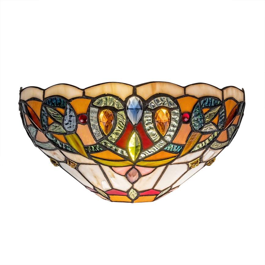 Brilagi - Επιτοίχιο φωτιστικό Tiffany LUISA με βιτρώ 1xE27/40W/230V