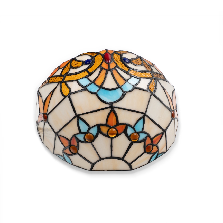 Brilagi - Επιτοίχιο φωτιστικό Tiffany MIRABELLA με βιτρώ 1xE14/40W/230V