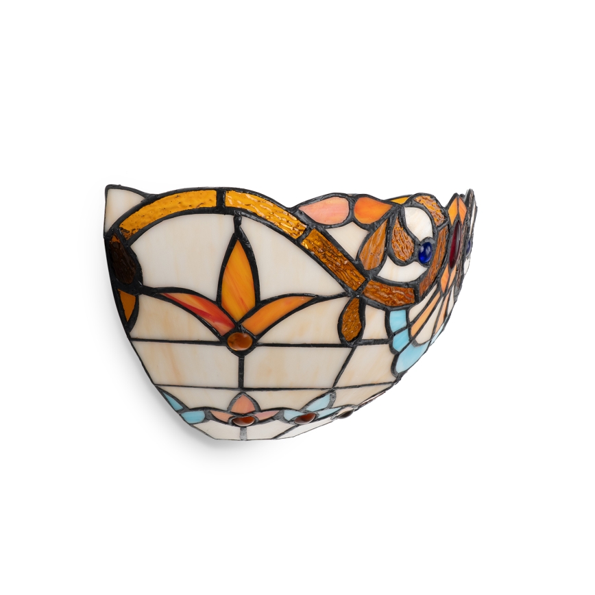 Brilagi - Επιτοίχιο φωτιστικό Tiffany MIRABELLA με βιτρώ 1xE14/40W/230V